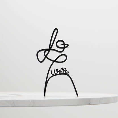 Anatolian Gift BoxBaseball Player - Customized Line Art Figure