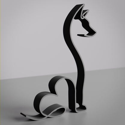 Anatolian Gift BoxBasenji Dog 15 - Line Art Figure
