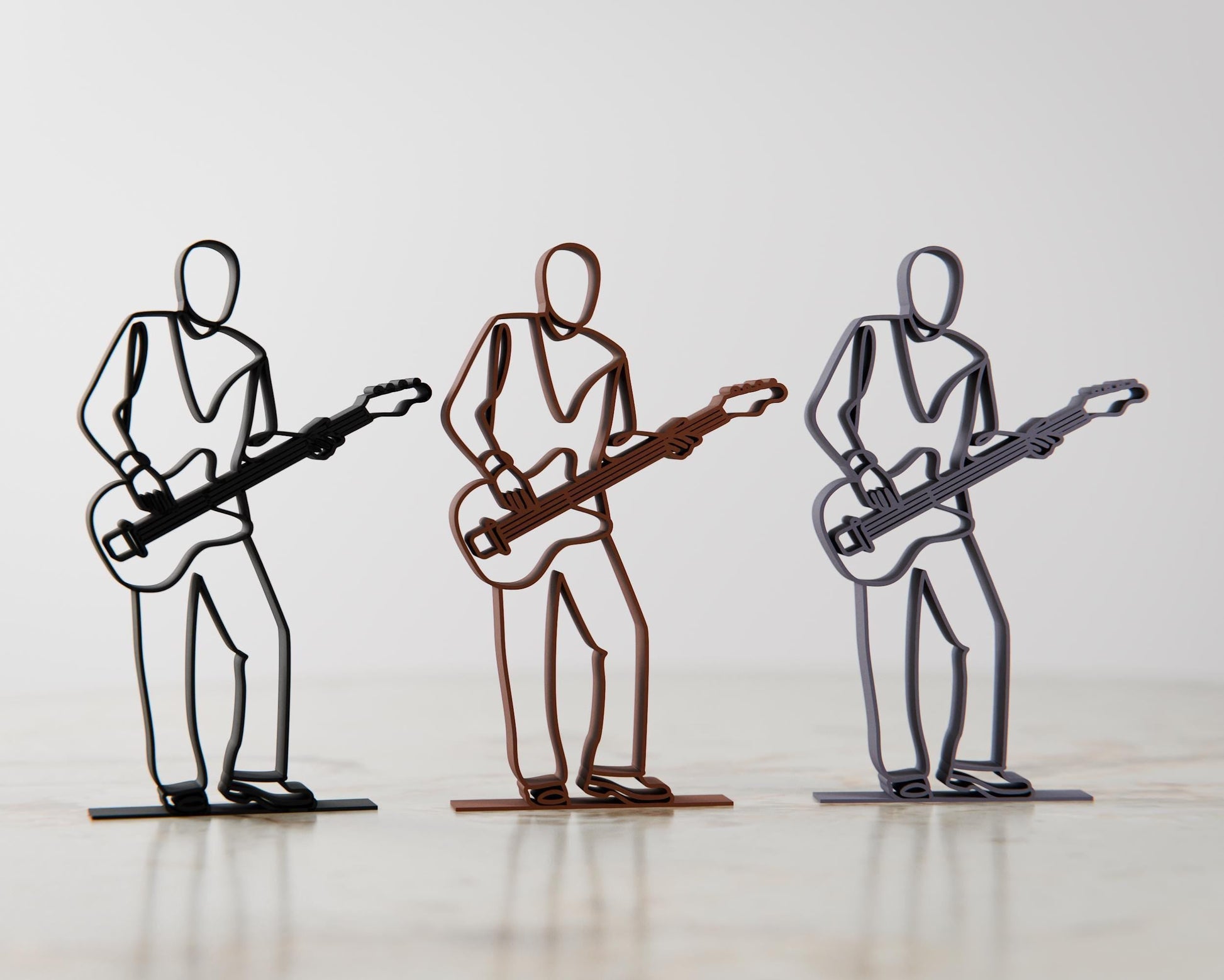 Anatolian Gift BoxBass Guitarist - Customized Line Art Figure