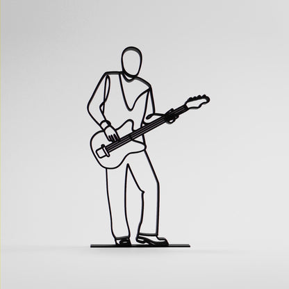 Anatolian Gift BoxBass Guitarist - Customized Line Art Figure
