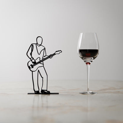 Anatolian Gift BoxBass Guitarist - Customized Line Art Figure