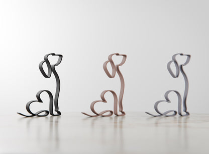 Anatolian Gift BoxBasset Hound Dog 39 - Line Art Figure