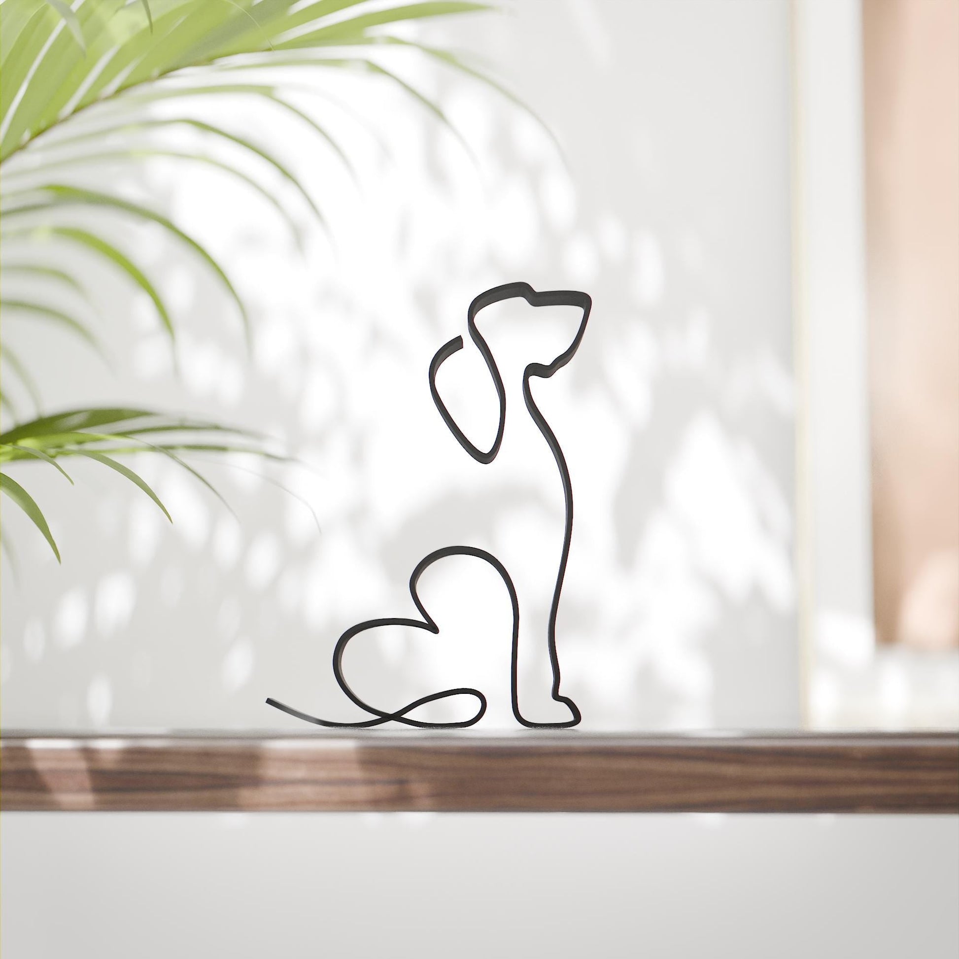 Anatolian Gift BoxBasset Hound Dog 39 - Line Art Figure