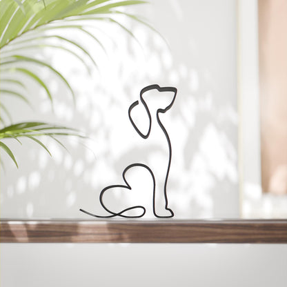 Anatolian Gift BoxBasset Hound Dog 39 - Line Art Figure