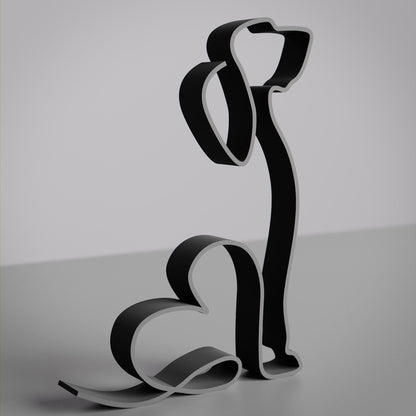 Anatolian Gift BoxBasset Hound Dog 39 - Line Art Figure