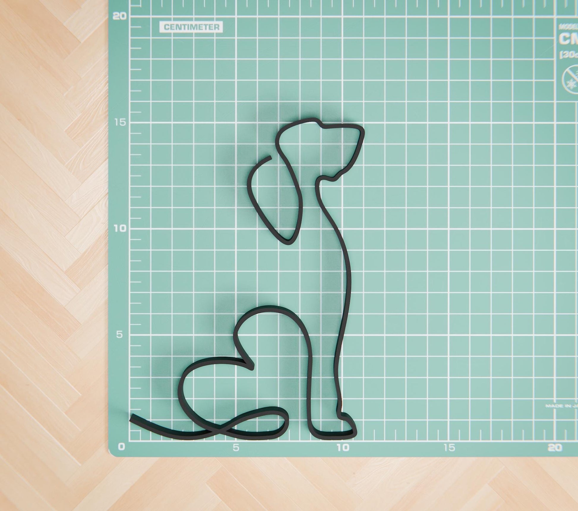 Anatolian Gift BoxBasset Hound Dog 39 - Line Art Figure