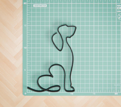 Anatolian Gift BoxBasset Hound Dog 39 - Line Art Figure