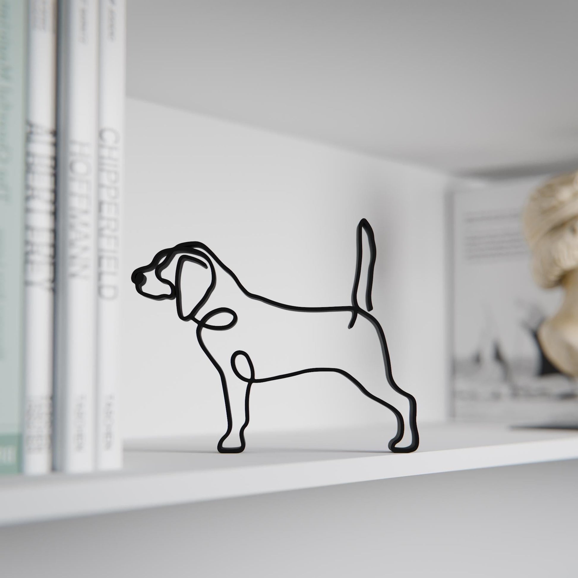 Anatolian Gift BoxBeagle Dog 81 - Line Art Figure