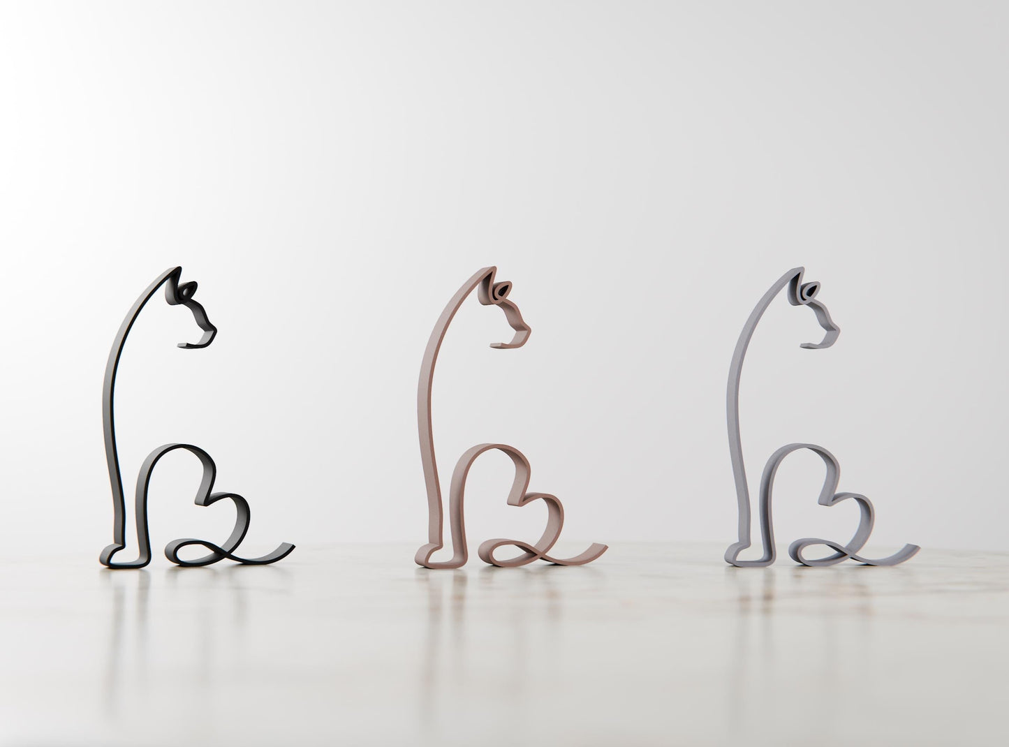 Anatolian Gift BoxBengal Cat 10 - Line Art Figure