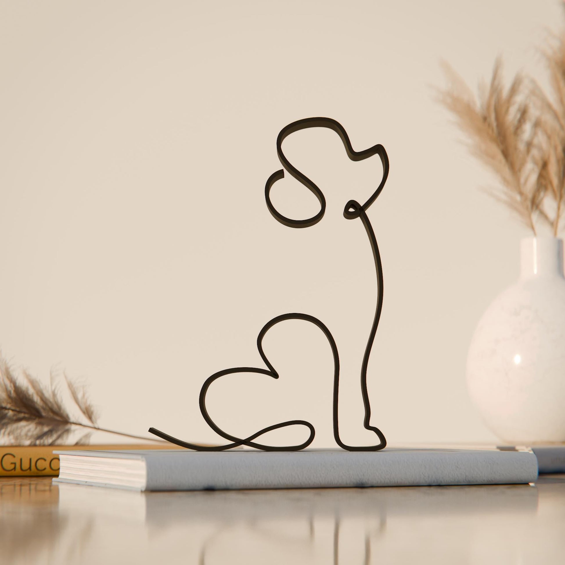 Anatolian Gift BoxBichon Frise Dog 40 - Line Art Figure