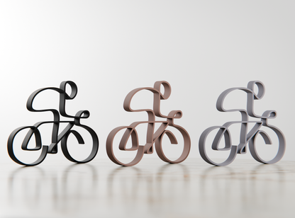 Cyclist - Customized Line Art Figure
