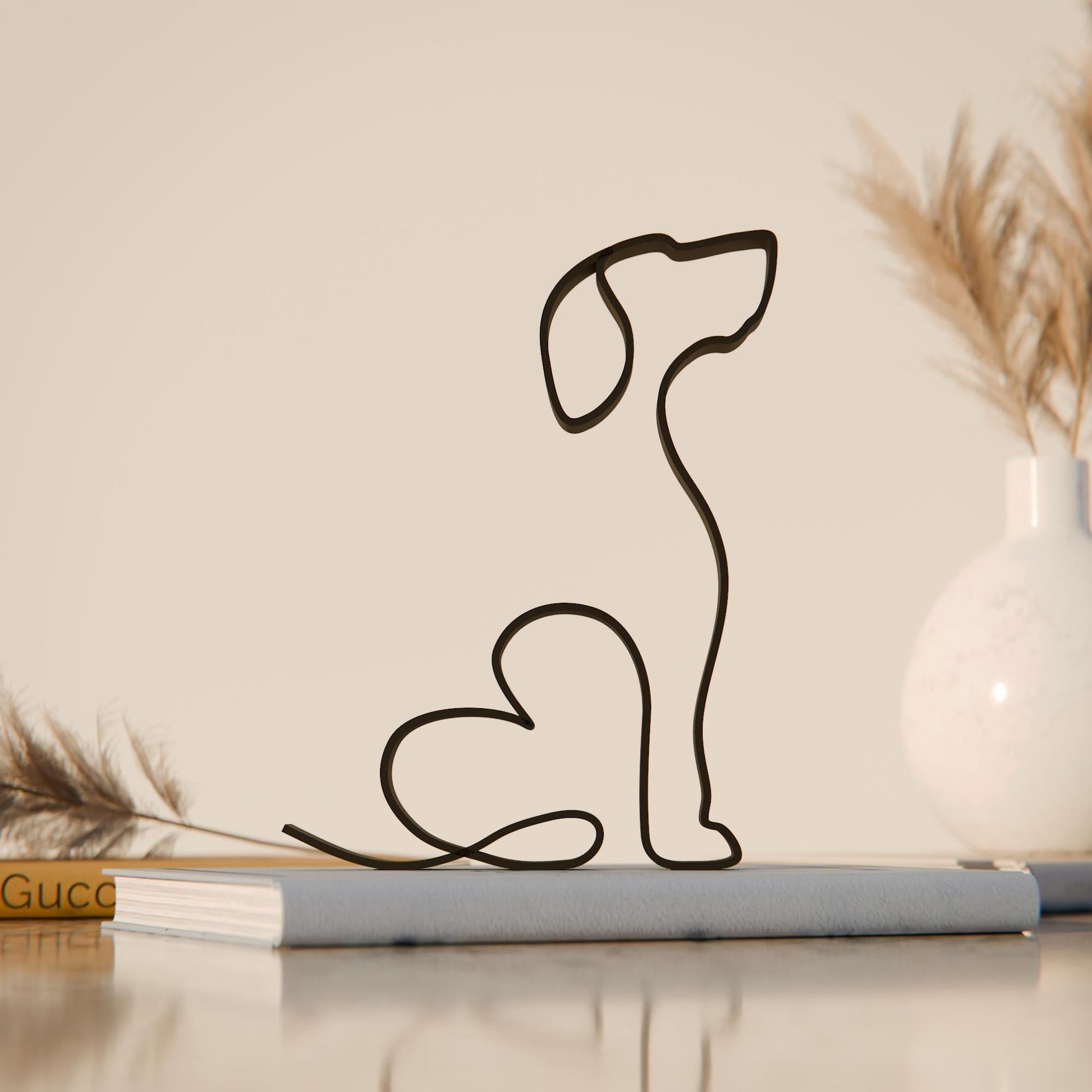 Anatolian Gift BoxBloodhound Dog 28 - Line Art Figure