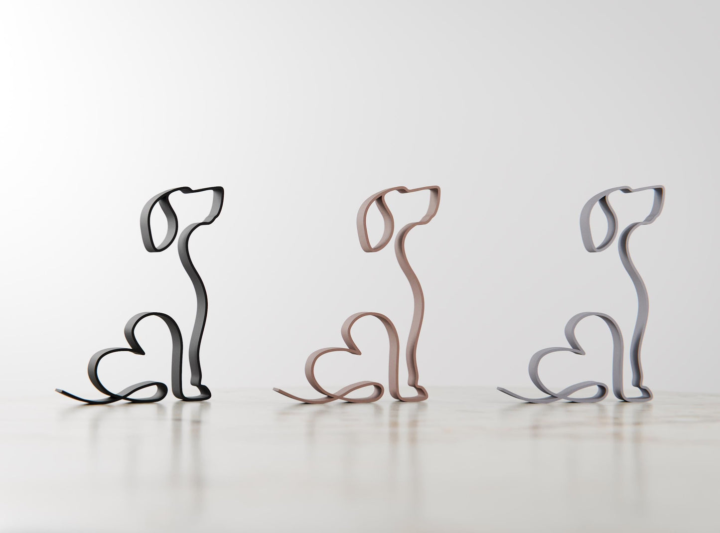 Anatolian Gift BoxBloodhound Dog 28 - Line Art Figure