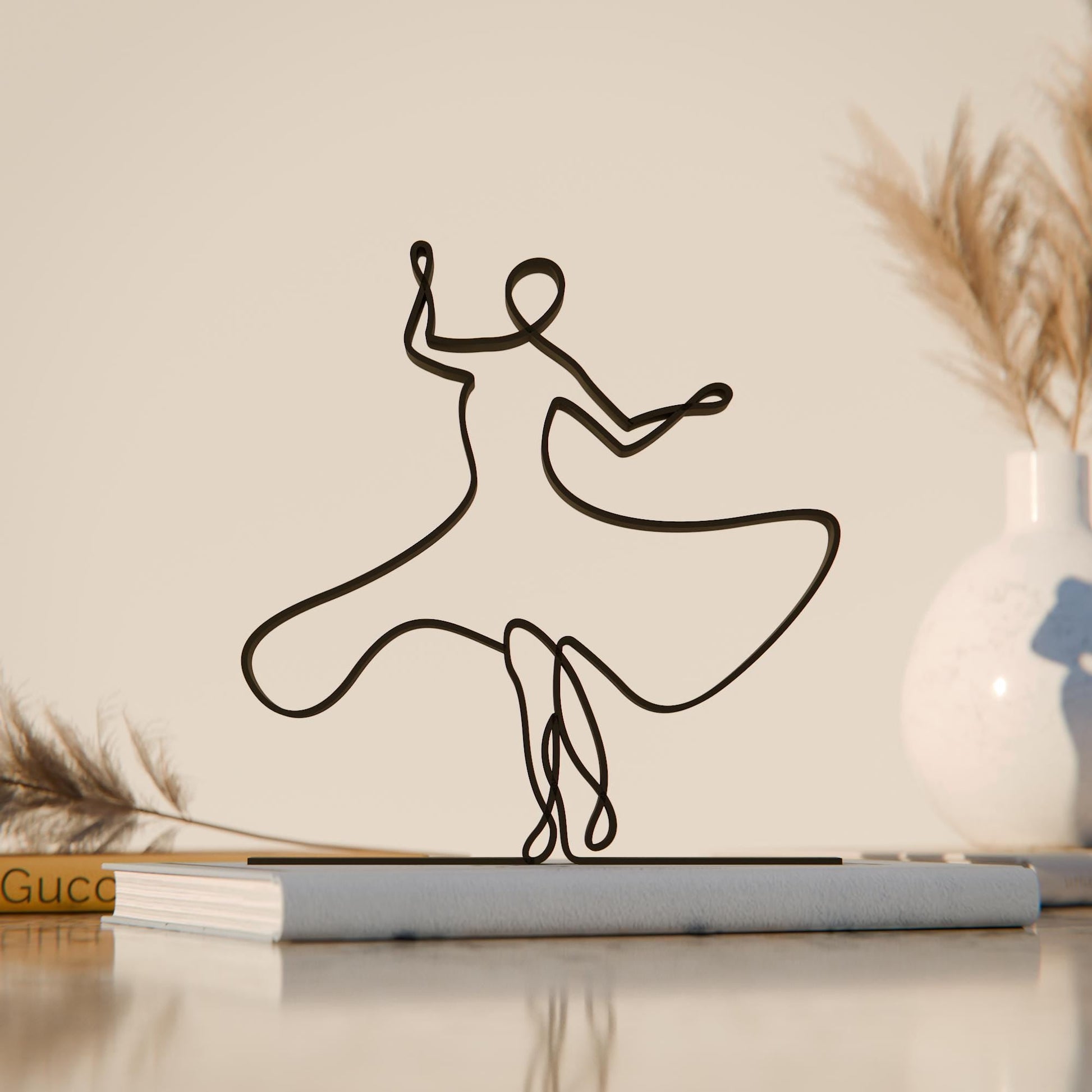 Anatolian Gift BoxBollywood Dancer - Line Art Figure