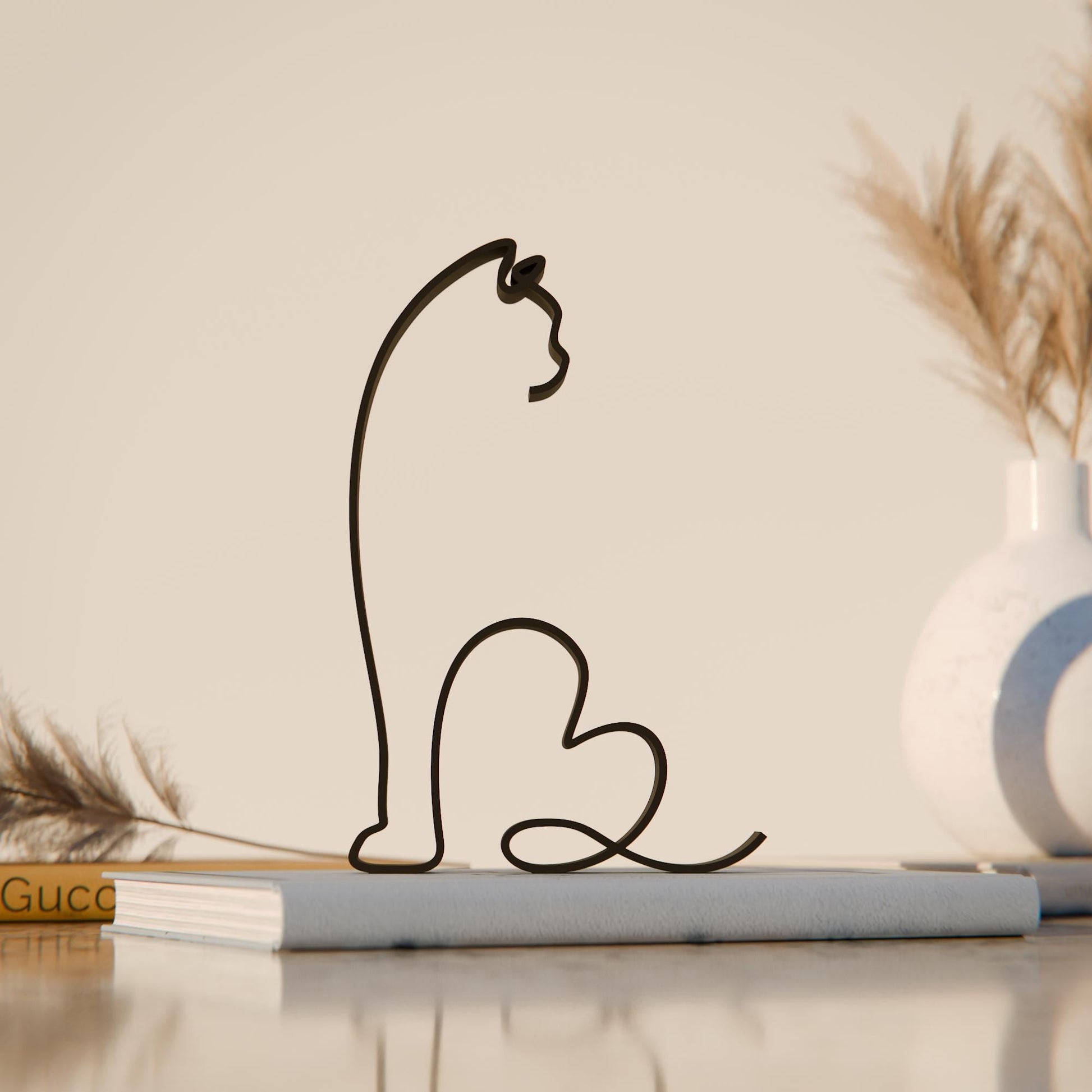 Anatolian Gift BoxBritish Shorthair Cat 01 - Line Art Figure