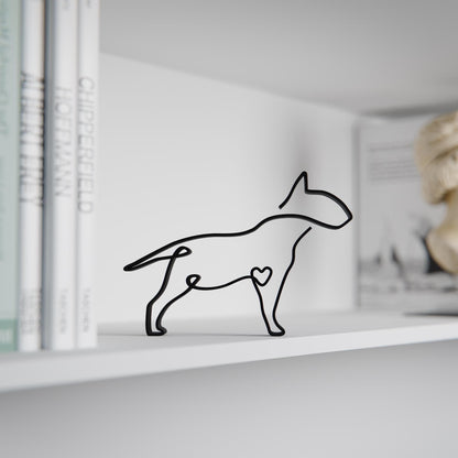 Anatolian Gift BoxBull Terrier Dog 83 - Line Art Figure