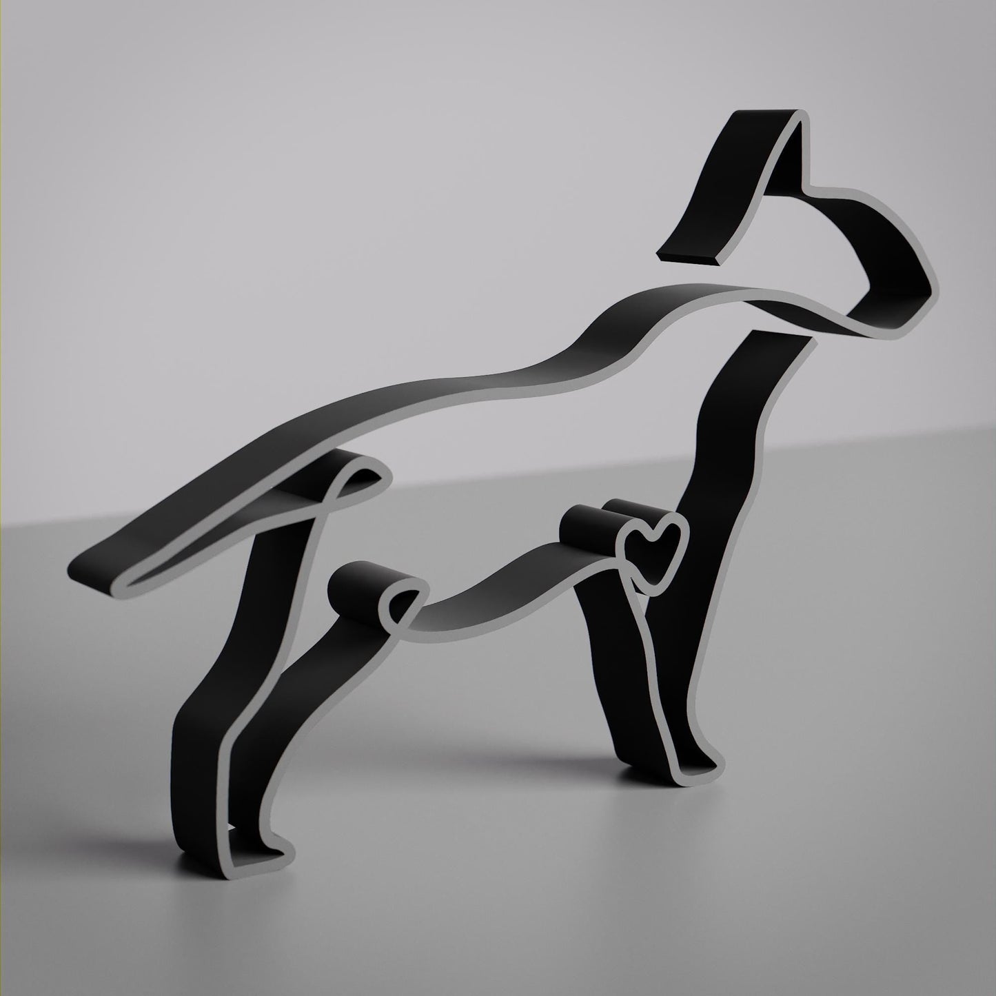 Anatolian Gift BoxBull Terrier Dog 83 - Line Art Figure