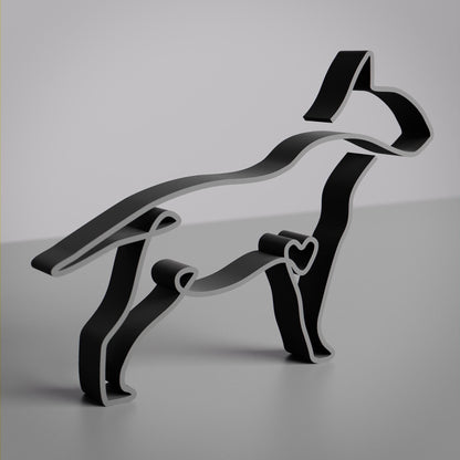 Anatolian Gift BoxBull Terrier Dog 83 - Line Art Figure