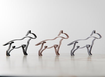Anatolian Gift BoxBull Terrier Dog 83 - Line Art Figure