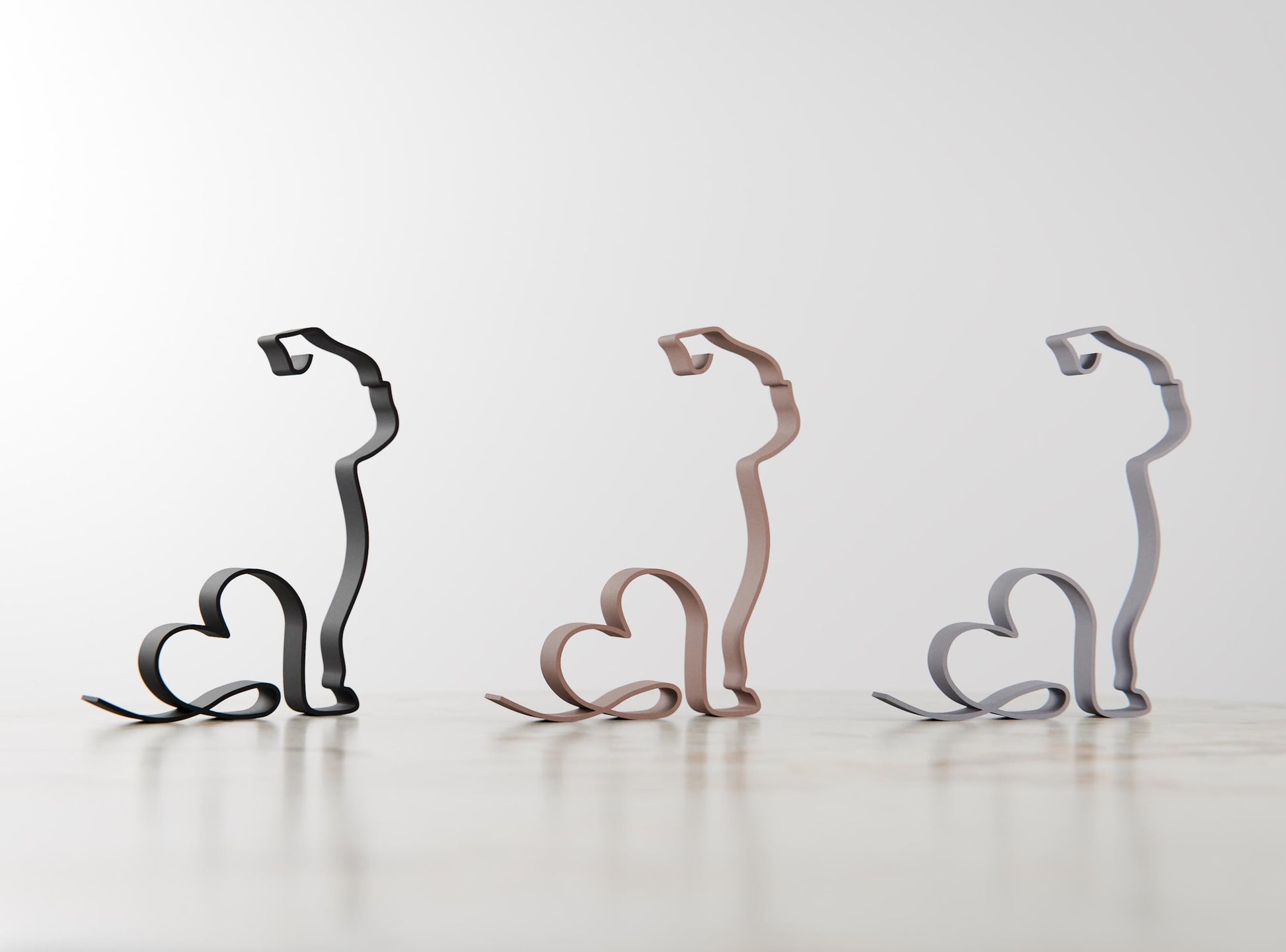 Anatolian Gift BoxBulldog Dog 08 - Line Art Figure