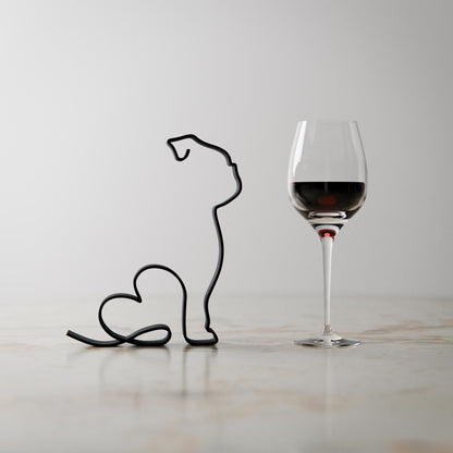 Anatolian Gift BoxBulldog Dog 08 - Line Art Figure