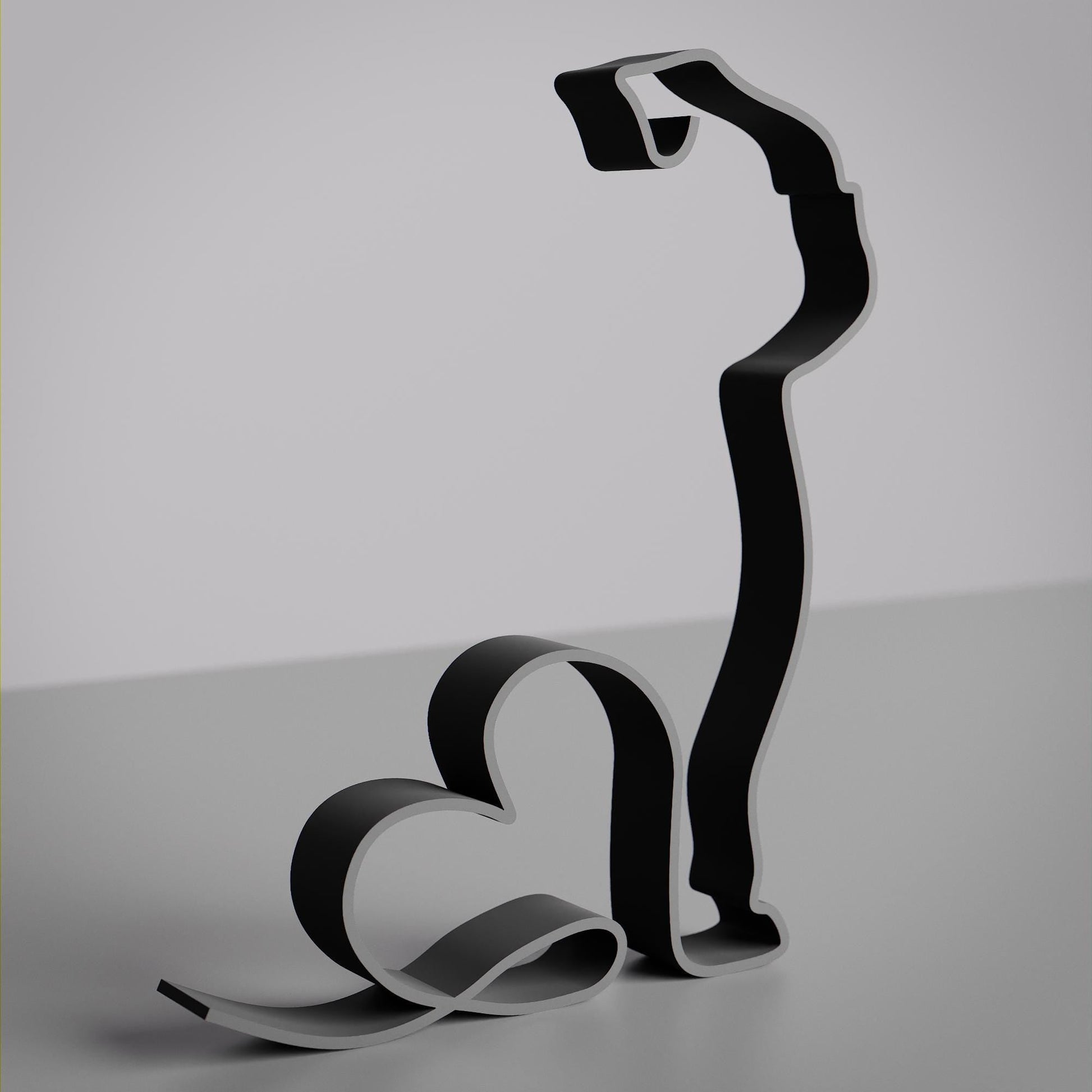 Anatolian Gift BoxBulldog Dog 08 - Line Art Figure