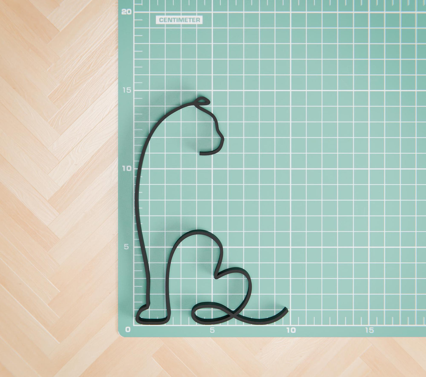 Scottish Fold Shorthair Cat 08 - Line Art Figure
