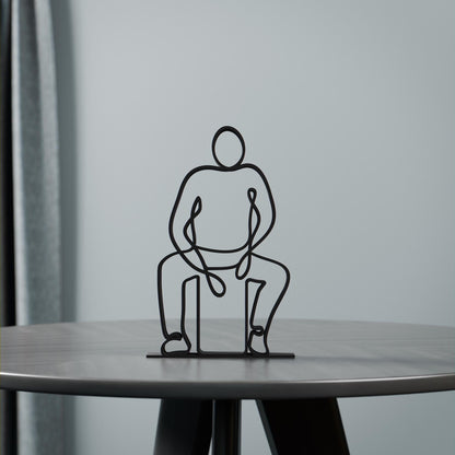 Anatolian Gift BoxCajon Player - Customized Line Art Figure