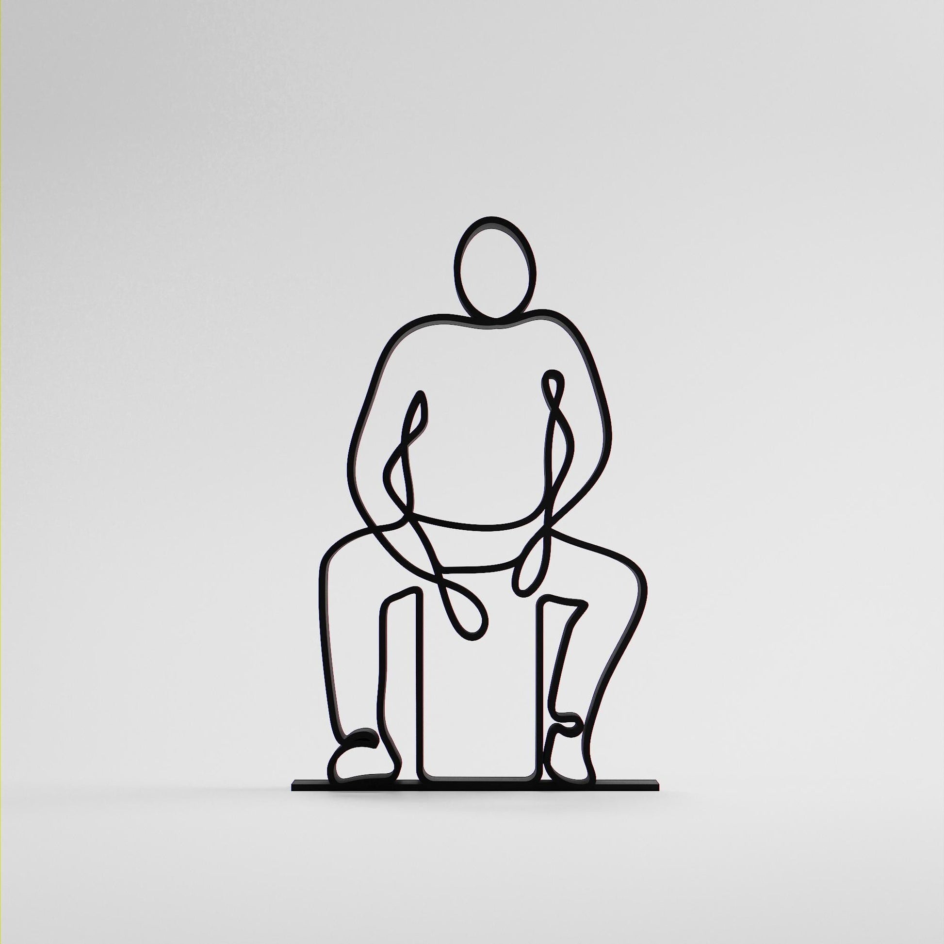 Anatolian Gift BoxCajon Player - Customized Line Art Figure