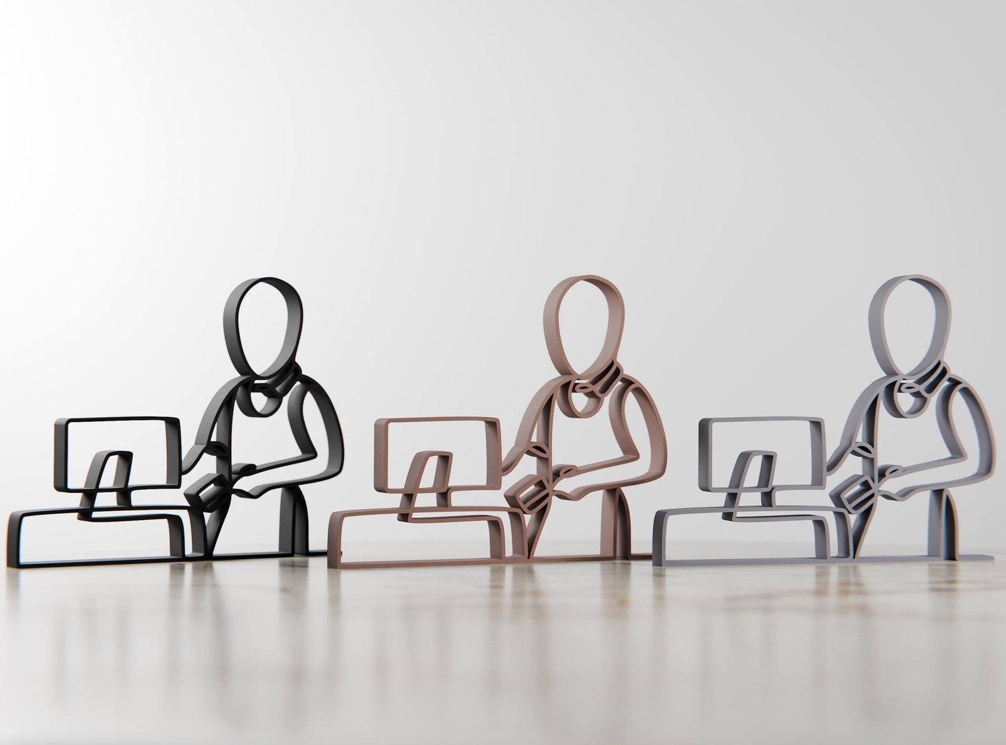 Anatolian Gift BoxCashier - Customized Line Art Figure