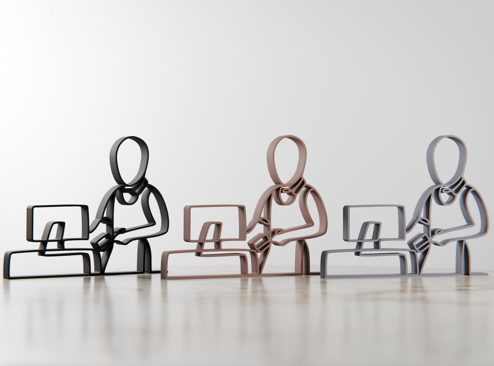 Anatolian Gift BoxCashier - Customized Line Art Figure