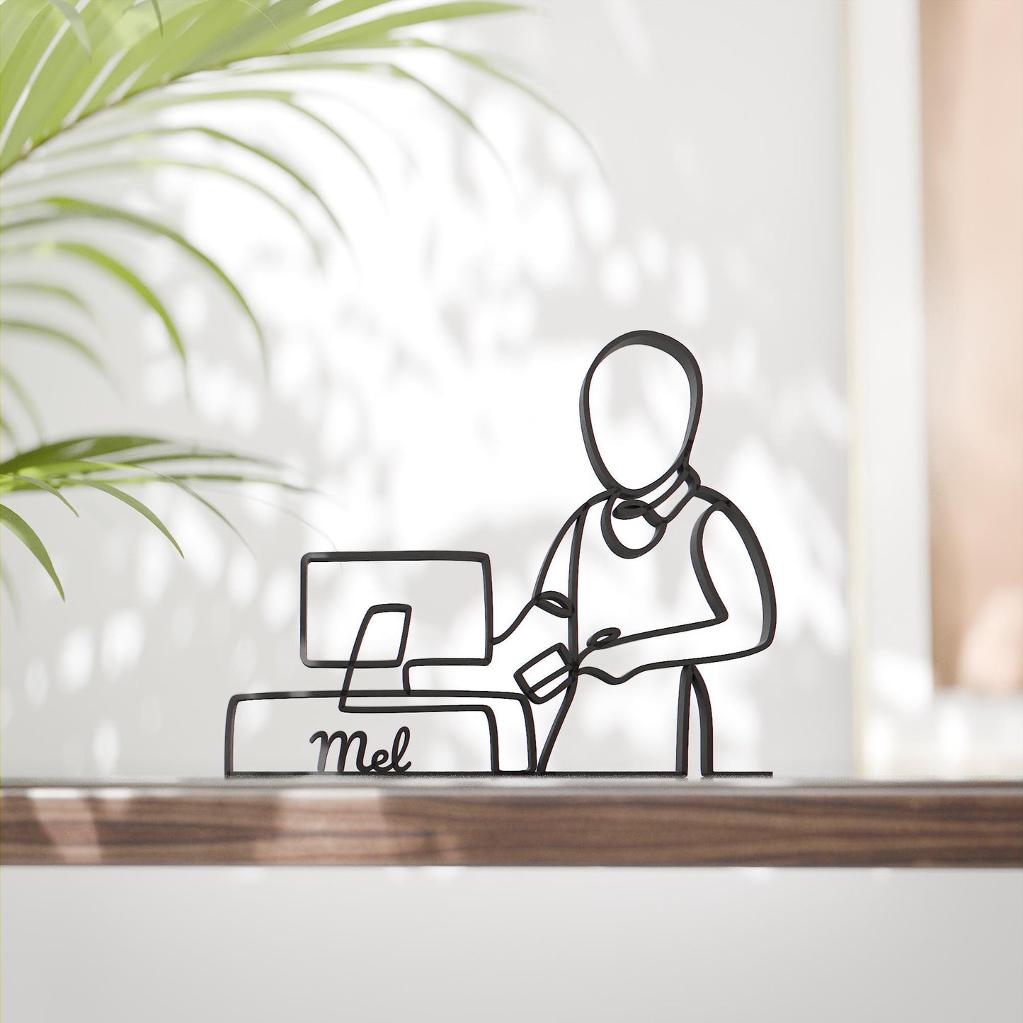 Anatolian Gift BoxCashier - Customized Line Art Figure