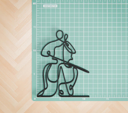 Anatolian Gift BoxCellist - Customized Line Art Figure