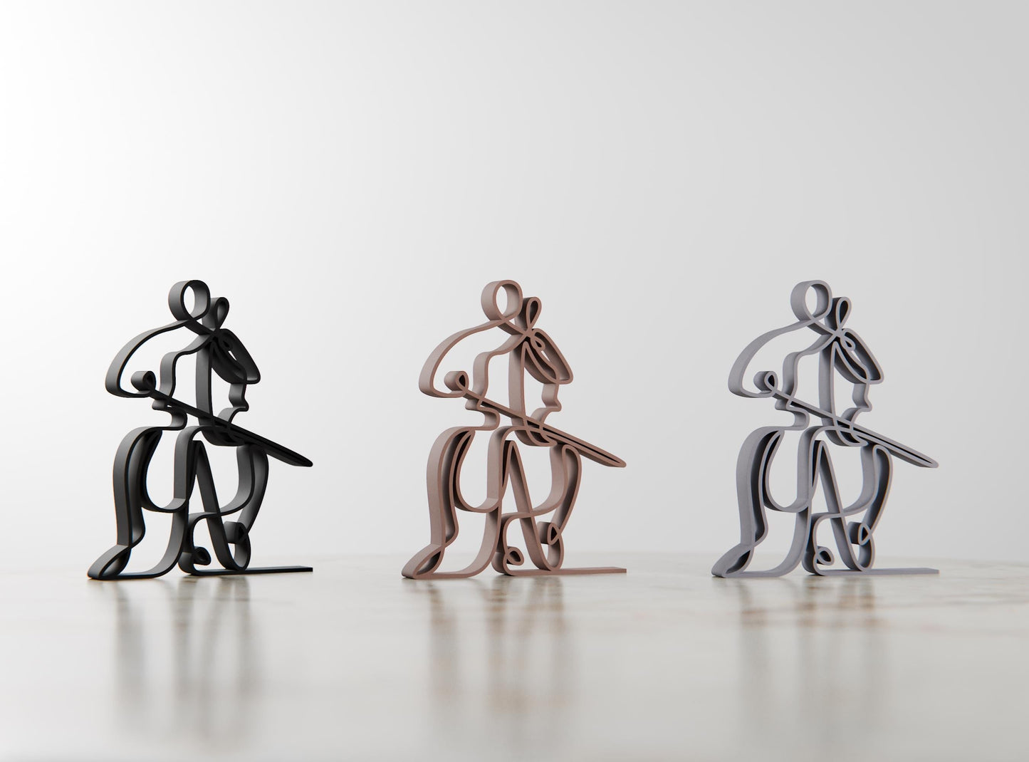 Anatolian Gift BoxCellist - Customized Line Art Figure