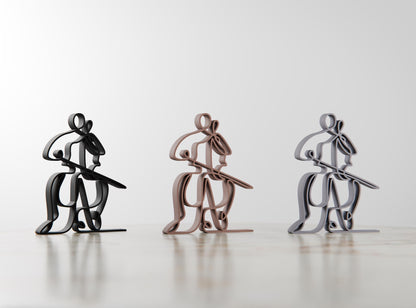 Anatolian Gift BoxCellist - Customized Line Art Figure