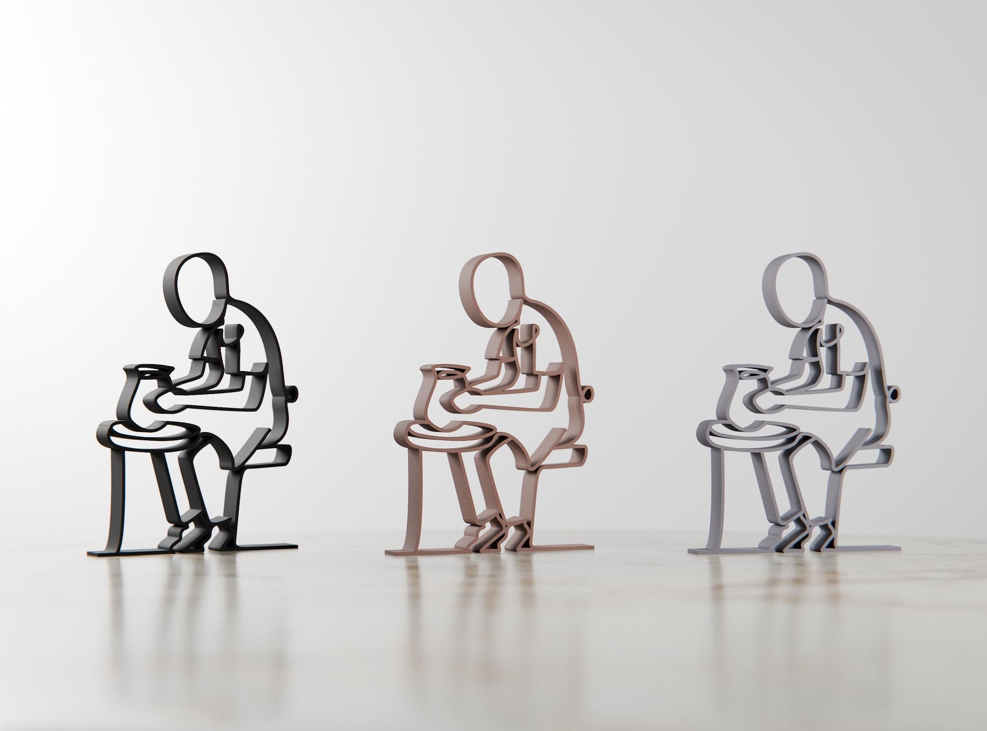 Anatolian Gift BoxCeramic Artist - Customized Line Art Figure