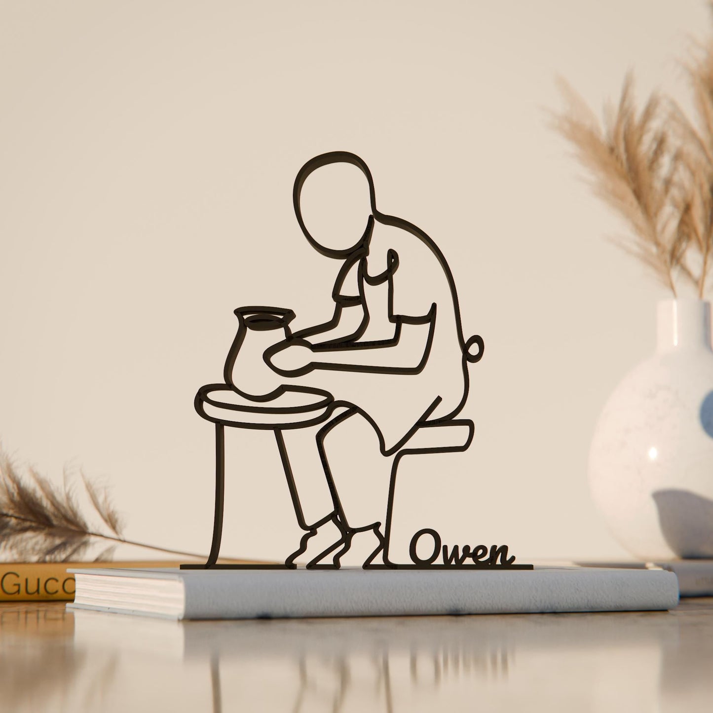 Anatolian Gift BoxCeramic Artist - Customized Line Art Figure