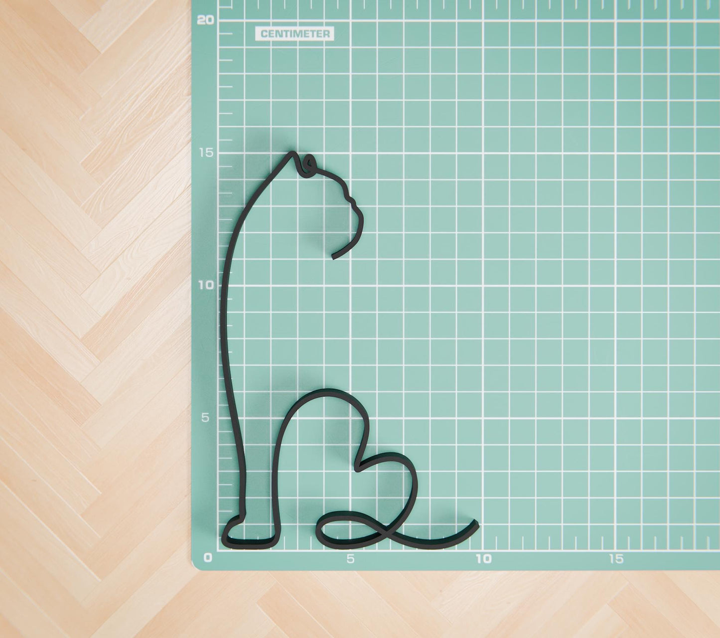 Exotic Shorthair Cat 07 - Line Art Figure