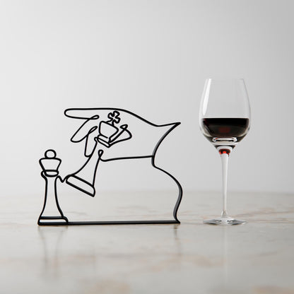 Anatolian Gift BoxChess Player - Customized Line Art Figure