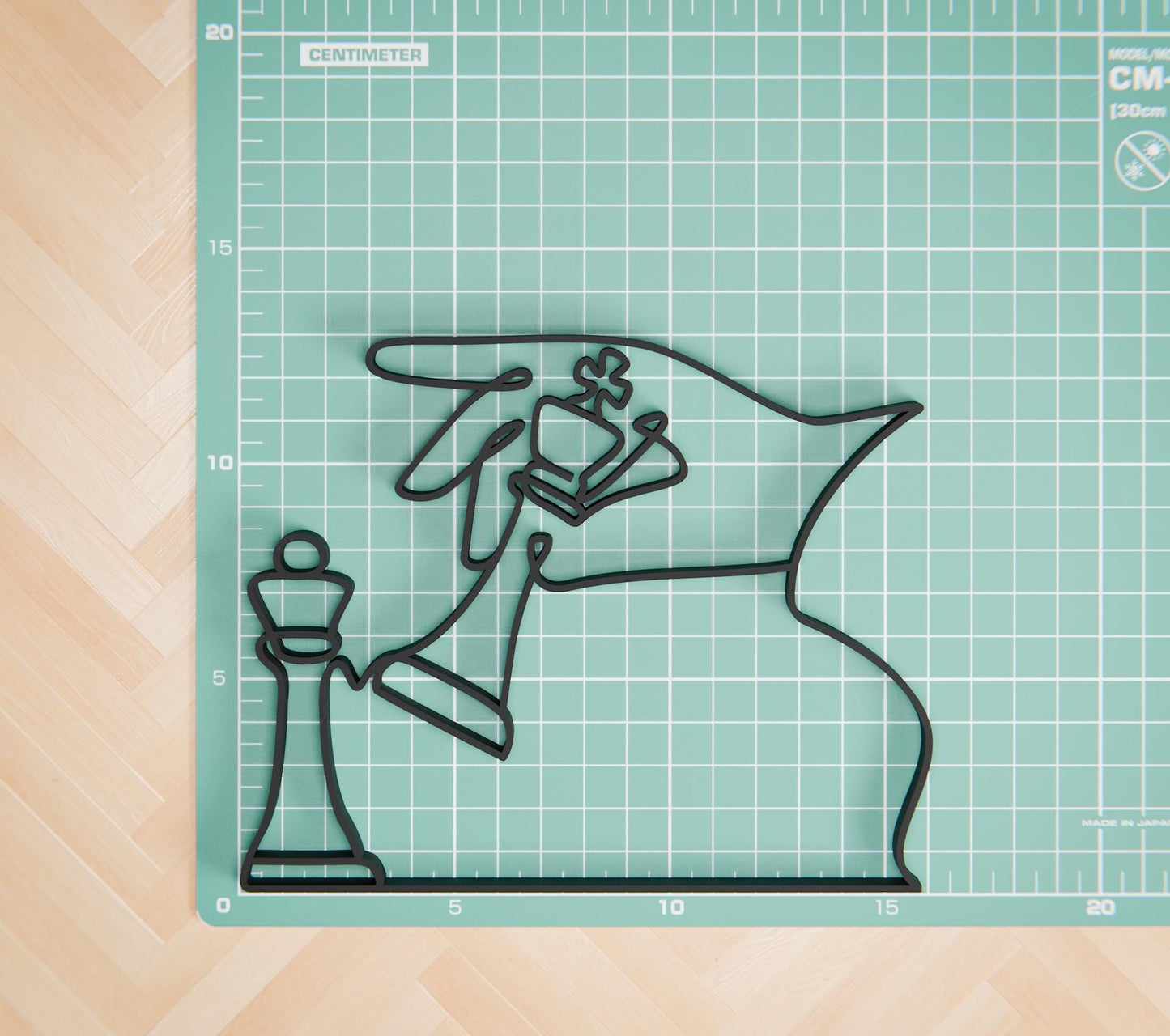 Anatolian Gift BoxChess Player - Customized Line Art Figure