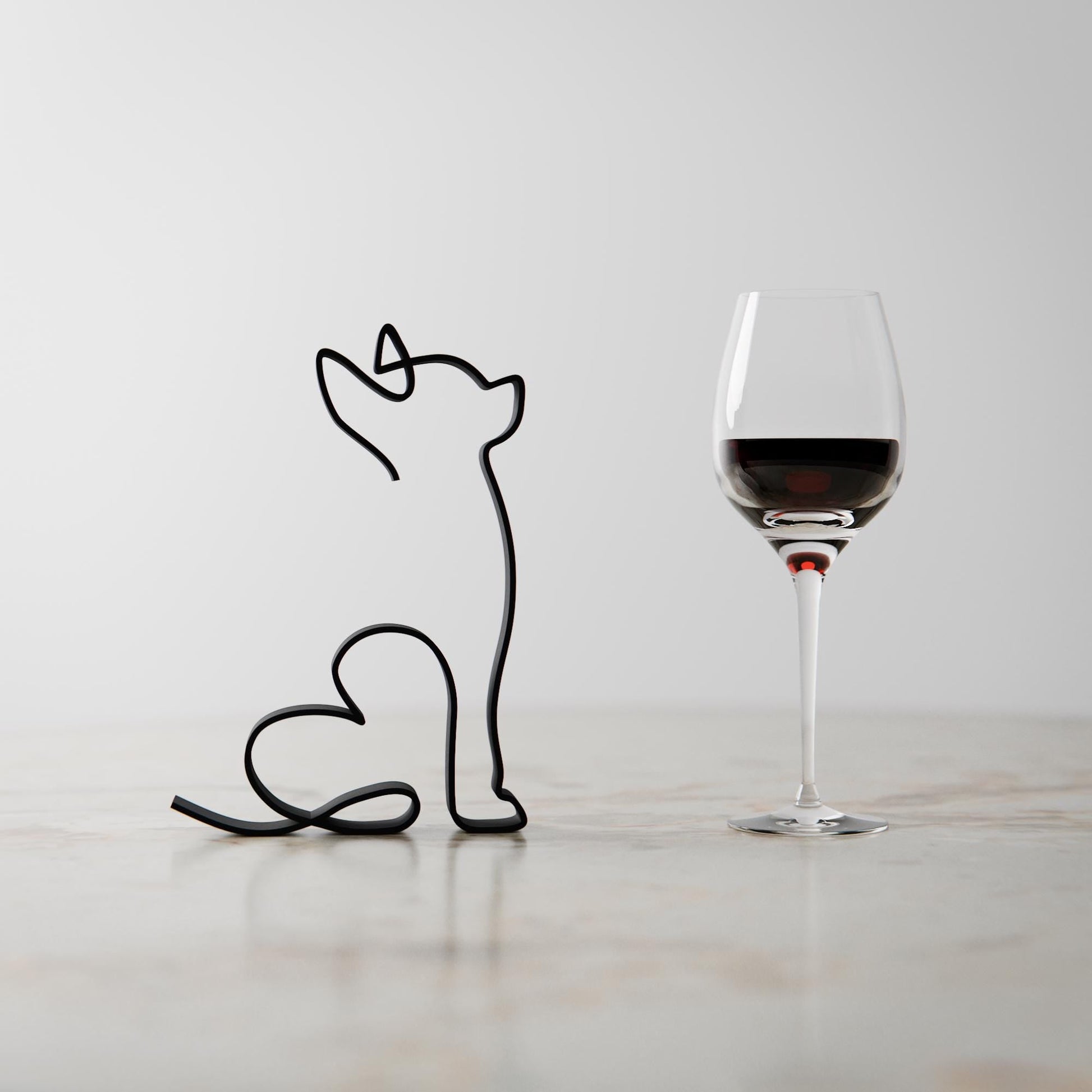 Anatolian Gift BoxChihuahua Dog 04 - Line Art Figure