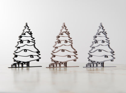 Anatolian Gift BoxChristmas Tree - Customized Line Art Figure