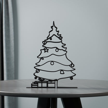 Anatolian Gift BoxChristmas Tree - Customized Line Art Figure