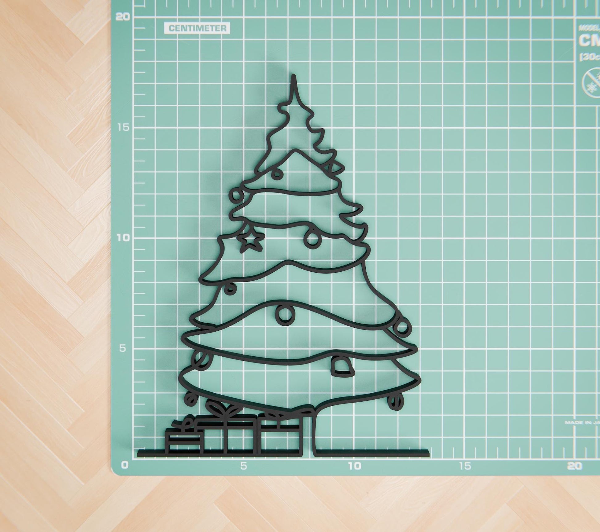 Anatolian Gift BoxChristmas Tree - Customized Line Art Figure