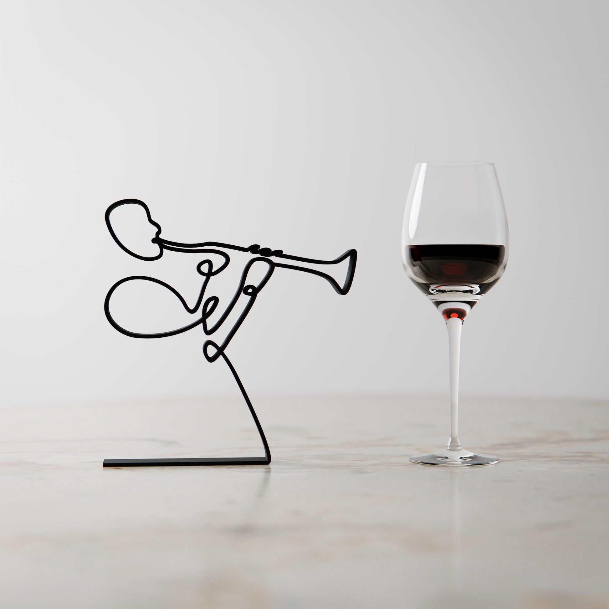 Anatolian Gift BoxClarinet Player - Customized Line Art Figure