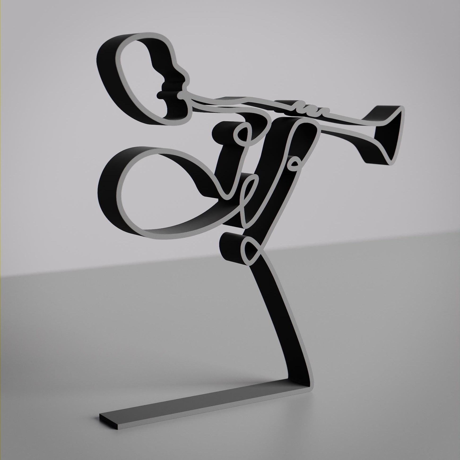 Anatolian Gift BoxClarinet Player - Customized Line Art Figure