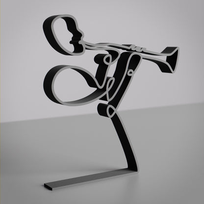 Anatolian Gift BoxClarinet Player - Customized Line Art Figure