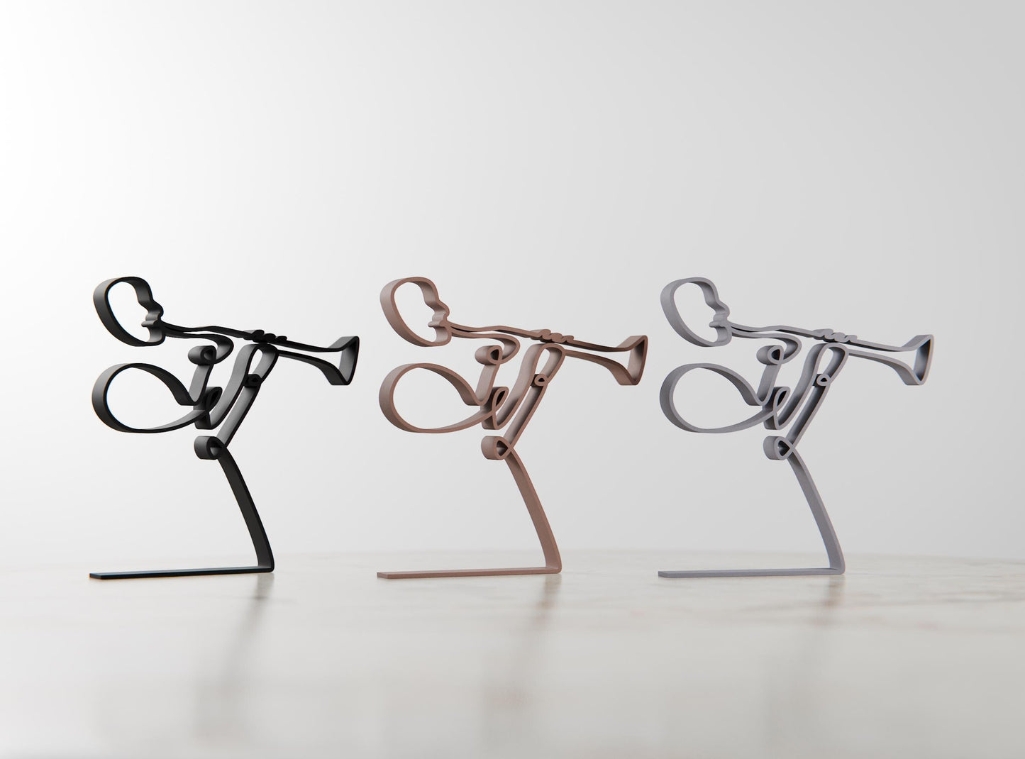 Anatolian Gift BoxClarinet Player - Customized Line Art Figure