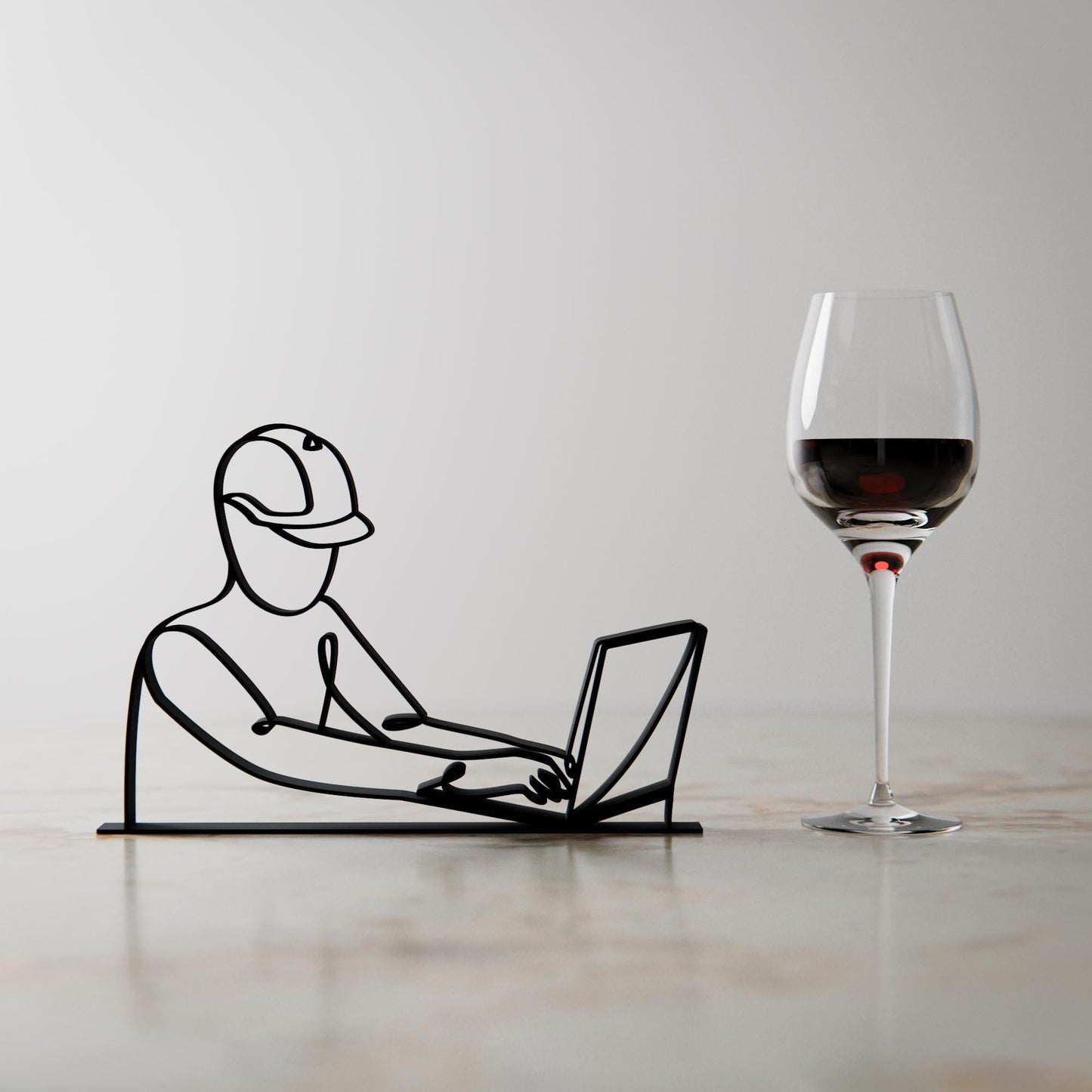 Anatolian Gift BoxComputer Engineer - Customized Line Art Figure