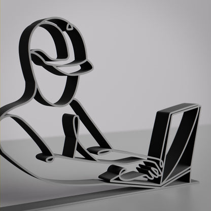 Anatolian Gift BoxComputer Engineer - Customized Line Art Figure